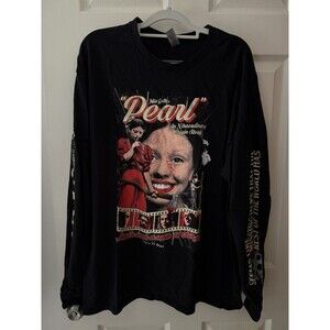 Graveyard Goods x Pearl A24 Movies Long Sleeve Black Shirt Men’s XL Horror Film